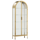 Viridian Cabinet, Brass by Dovetail at Eve Furniture