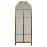 Viridian Cabinet, Brass by Dovetail at Eve Furniture
