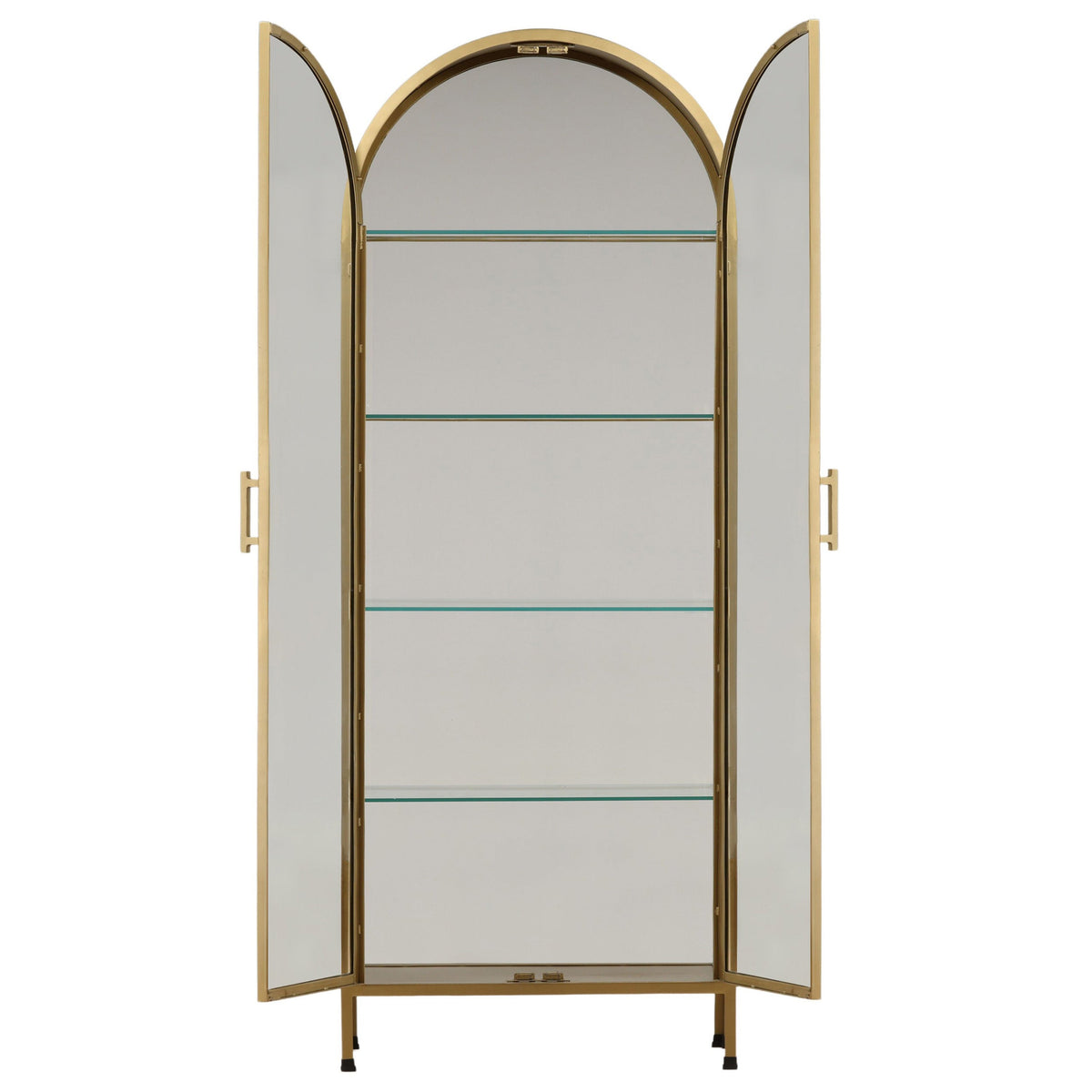 Viridian Cabinet, Brass by Dovetail at Eve Furniture
