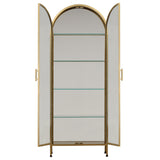 Viridian Cabinet, Brass by Dovetail at Eve Furniture