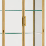 Viridian Cabinet, Brass by Dovetail at Eve Furniture