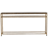 Anselmo Console Table, Brown/Green Marble by Dovetail at Eve Furniture