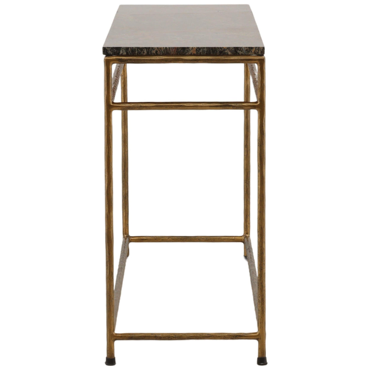 Anselmo Console Table, Brown/Green Marble by Dovetail at Eve Furniture