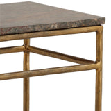 Anselmo Console Table, Brown/Green Marble by Dovetail at Eve Furniture