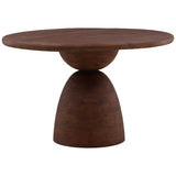 Amberlyn Round Dining Table, Brown by Dovetail at Eve Furniture