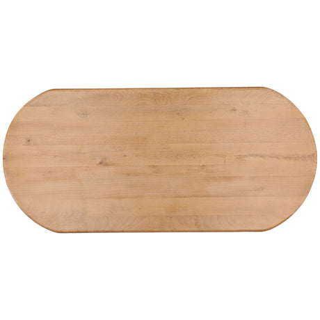 Bexwell Dining Table, Light Natural by Dovetail at Eve Furniture