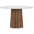 Adonis Dining Table, White Concrete by Dovetail at Eve Furniture