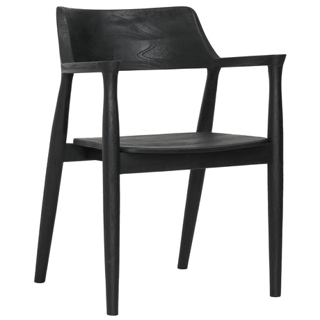 Stafford Dining Chair, Black, Set of 2 by Dovetail at Eve Furniture