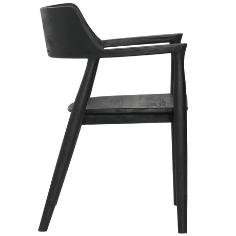 Stafford Dining Chair, Black, Set of 2 by Dovetail at Eve Furniture