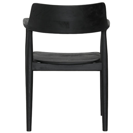Stafford Dining Chair, Black, Set of 2 by Dovetail at Eve Furniture
