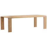 Crosby Dining Table, Light Natural by Dovetail at Eve Furniture