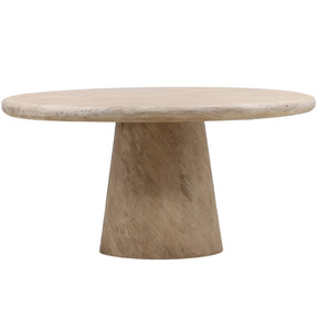 Marci Round Dining Table, Weathered Natural by Dovetail at Eve Furniture