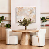 Marci Round Dining Table, Weathered Natural by Dovetail at Eve Furniture
