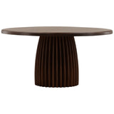 Abrams Dining Table, Brown by Dovetail at Eve Furniture