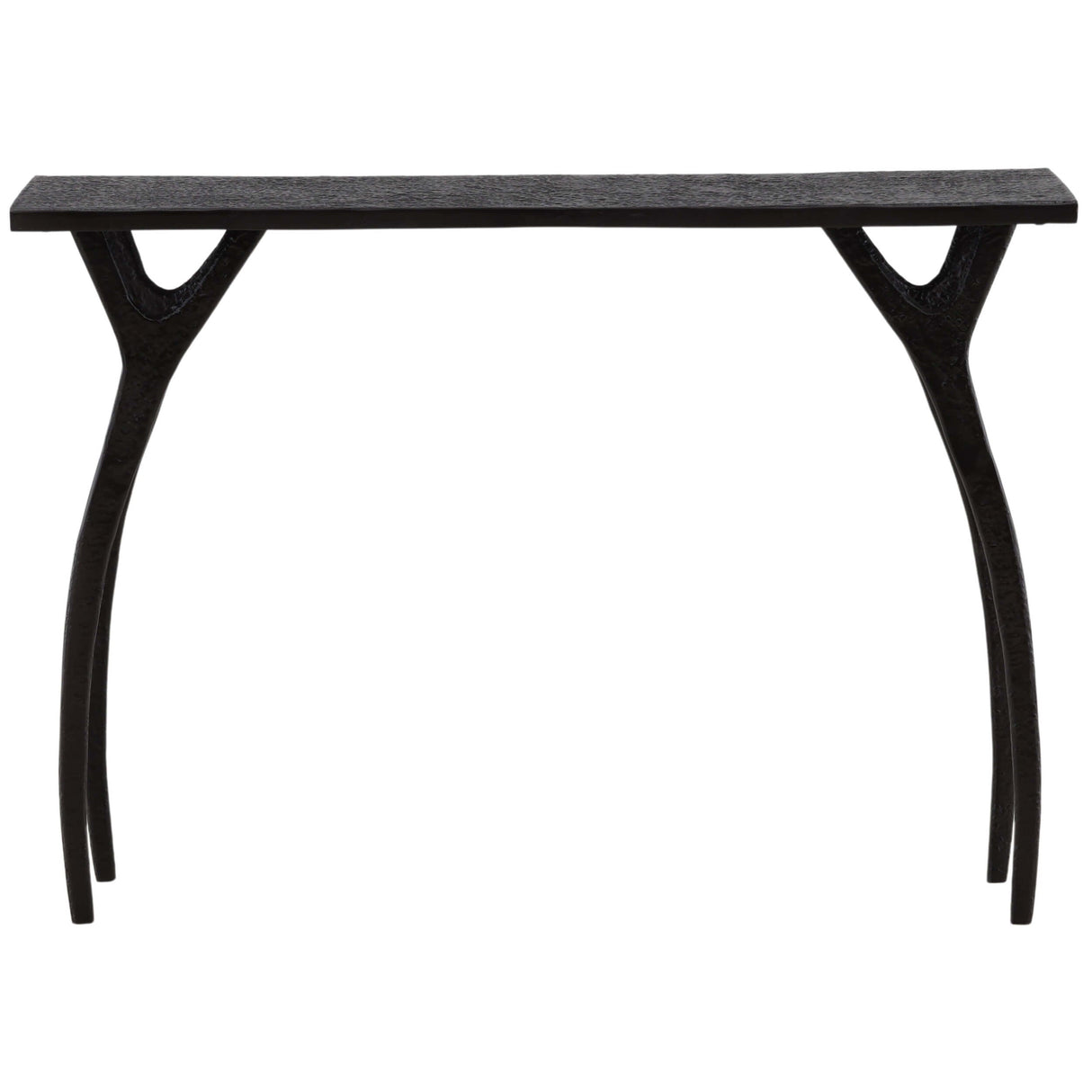 Bastien Console Table, Black by Dovetail at Eve Furniture