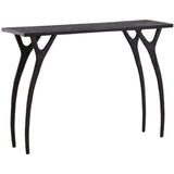Bastien Console Table, Black by Dovetail at Eve Furniture