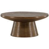 Dimitri Coffee Table, Antique Brass