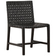 Benson Leather Dining Chair, Black, Set of 2 by Dovetail at Eve Furniture