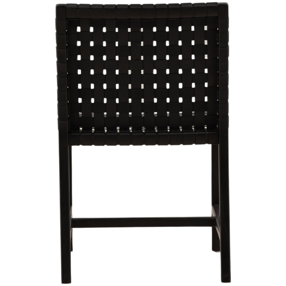 Benson Leather Dining Chair, Black, Set of 2 by Dovetail at Eve Furniture