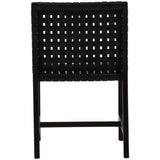 Benson Leather Dining Chair, Black, Set of 2 by Dovetail at Eve Furniture