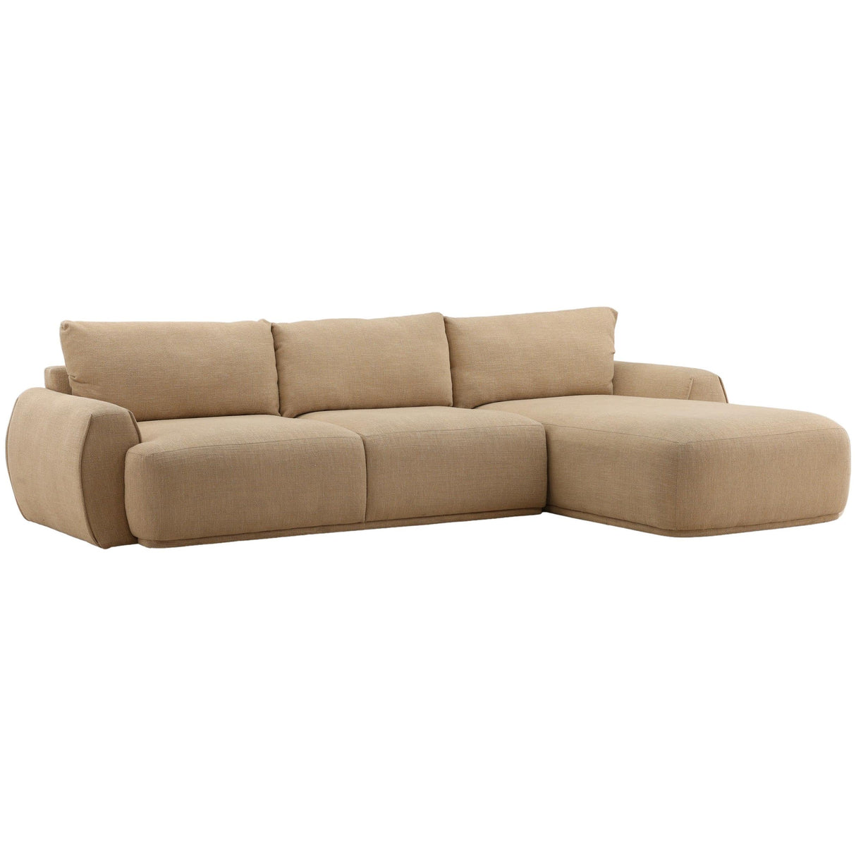 Castillo Chaise Sectional, Sand by Dovetail at Eve Furniture