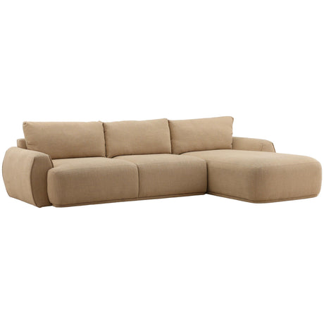 Castillo Chaise Sectional, Sand by Dovetail at Eve Furniture