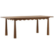 Ardena Dining Table, Brown by Dovetail at Eve Furniture
