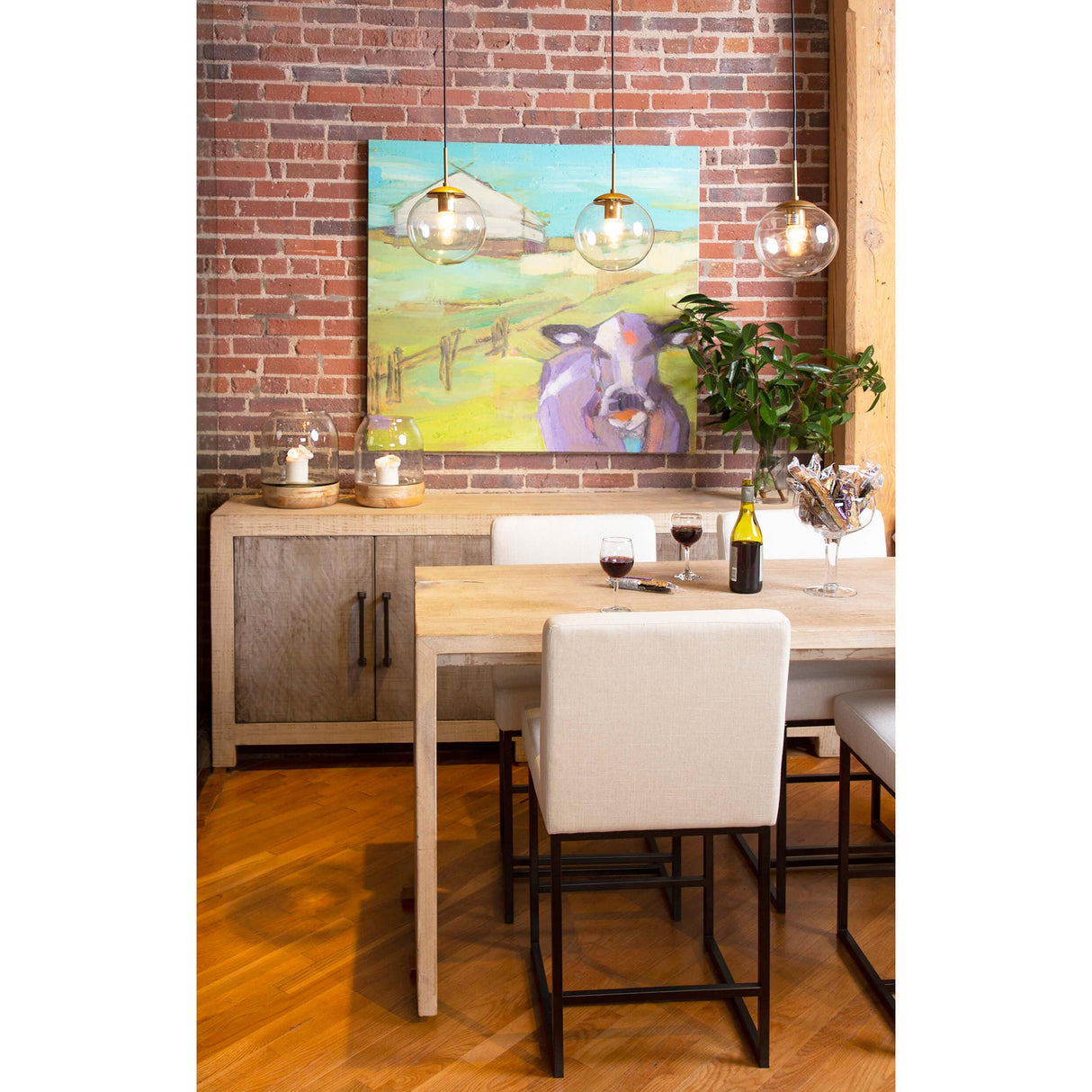 Merwin Counter Table, Light Warm by Dovetail at Eve Furniture