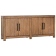 Merwin 4 Door Sideboard, Medium Brown by Dovetail at Eve Furniture