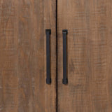 Merwin 4 Door Sideboard, Medium Brown by Dovetail at Eve Furniture