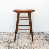 Maya 30" Genuine Leather Stool In Tan by Ashcroft Imports at Eve Furniture