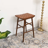 Maya 30" Genuine Leather Stool In Tan by Ashcroft Imports at Eve Furniture