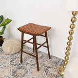 Maya 30" Genuine Leather Stool In Tan by Ashcroft Imports at Eve Furniture