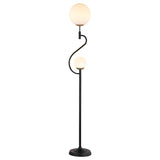 Dacki Black 69-inch Dual Spherical Bulb Metal Floor Lamp by Coaster at Eve Furniture