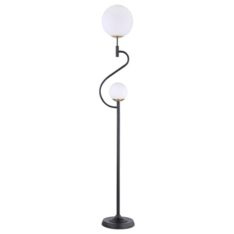 Dacki Black 69-inch Dual Spherical Bulb Metal Floor Lamp by Coaster at Eve Furniture
