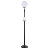 Dacki Black 69-inch Dual Spherical Bulb Metal Floor Lamp by Coaster at Eve Furniture