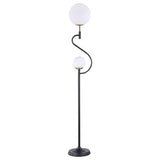 Dacki Black 69-inch Dual Spherical Bulb Metal Floor Lamp by Coaster at Eve Furniture