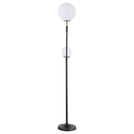 Dacki Black 69-inch Dual Spherical Bulb Metal Floor Lamp by Coaster at Eve Furniture