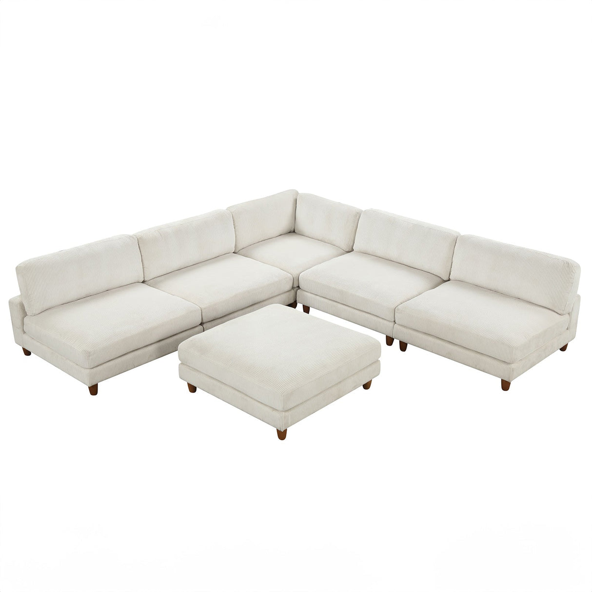 Dagenham Beige Sectional [ C ] by Furniture of America at Eve Furniture