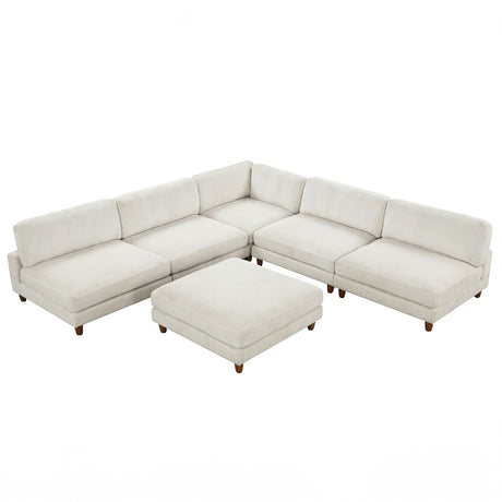 Dagenham Beige Sectional [ C ] by Furniture of America at Eve Furniture