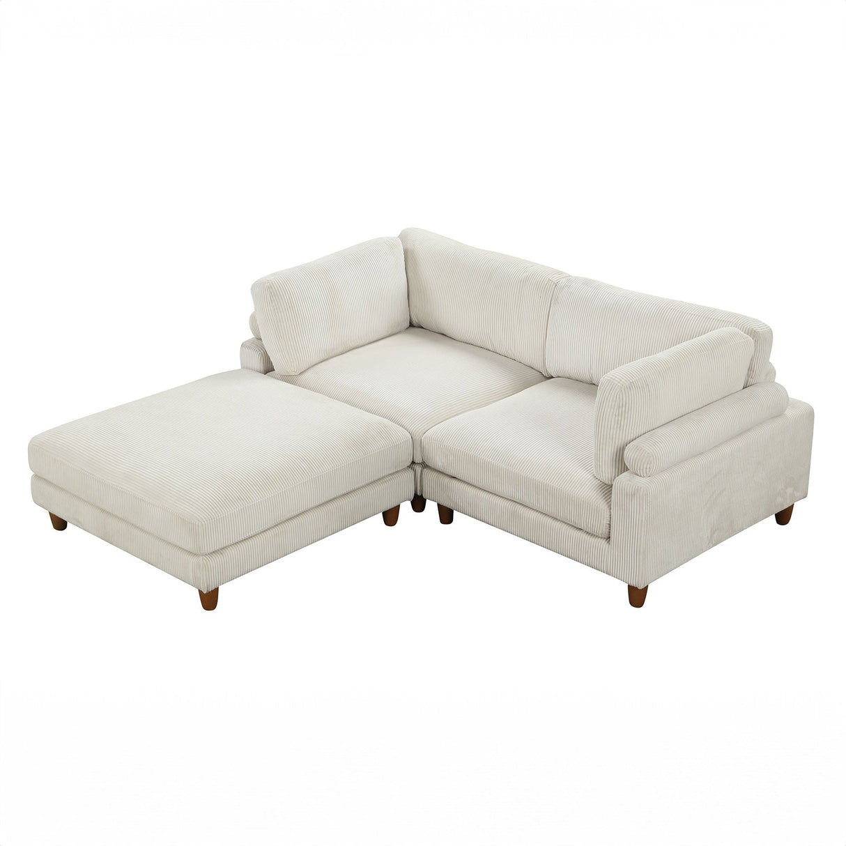 Dagenham Beige Sectional [ D ] by Furniture of America at Eve Furniture