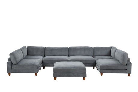 Dagenham Gray Sectional [ A ] by Furniture of America at Eve Furniture