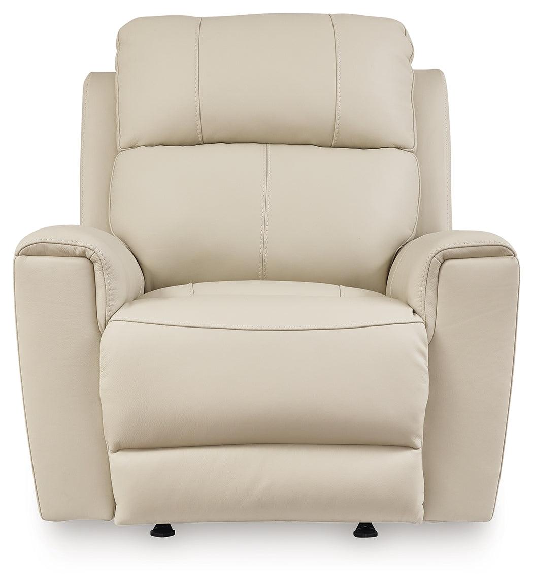Dahlmoore Almond Power Recliner by Ashley at Eve Furniture