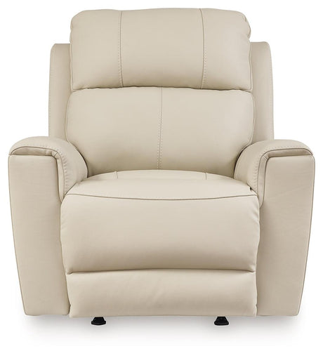 Dahlmoore Almond Power Recliner by Ashley at Eve Furniture