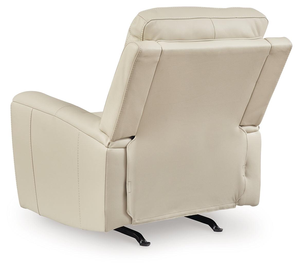 Dahlmoore Almond Power Recliner by Ashley at Eve Furniture