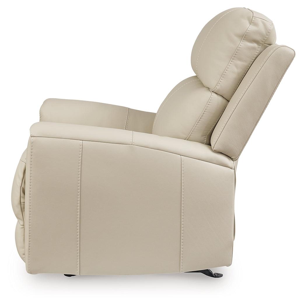 Dahlmoore Almond Power Recliner by Ashley at Eve Furniture