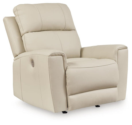 Dahlmoore Almond Power Recliner by Ashley at Eve Furniture