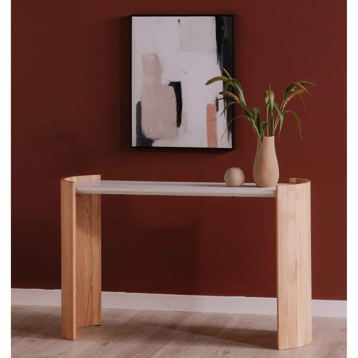 Dala White Console Table