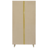 Dalton White and Distressed Pine 65-inch 6-shelf Bookcase by Coaster at Eve Furniture