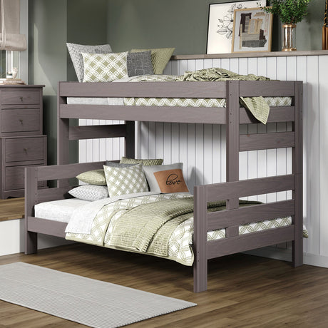 Damaris Gray Twin/Full Bunkbed by Furniture of America at Eve Furniture